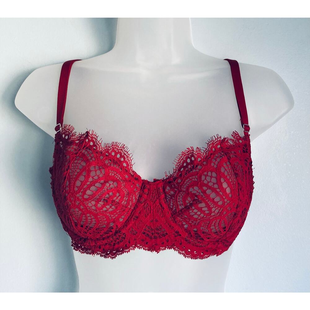 Victoria's Secret Bra Dream Angels Pushup Without Padding 34D Red